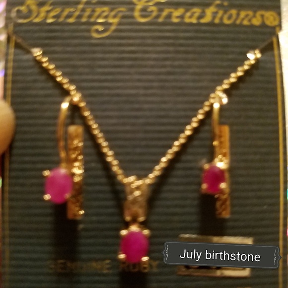 Genuine Ruby 3 pc set - Picture 3 of 3